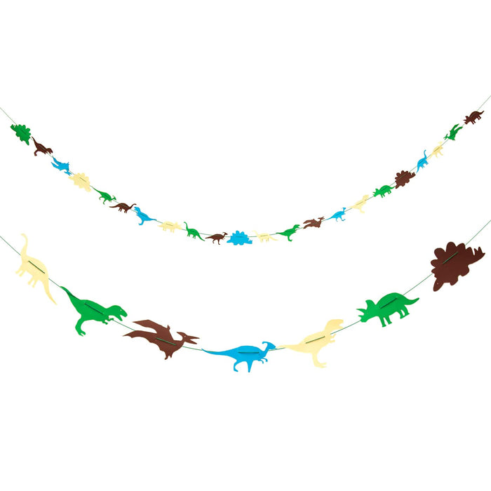 Dino Girlande 4m Dinosaurier Kinderzimmer Deko Kinder Geburtstag Party