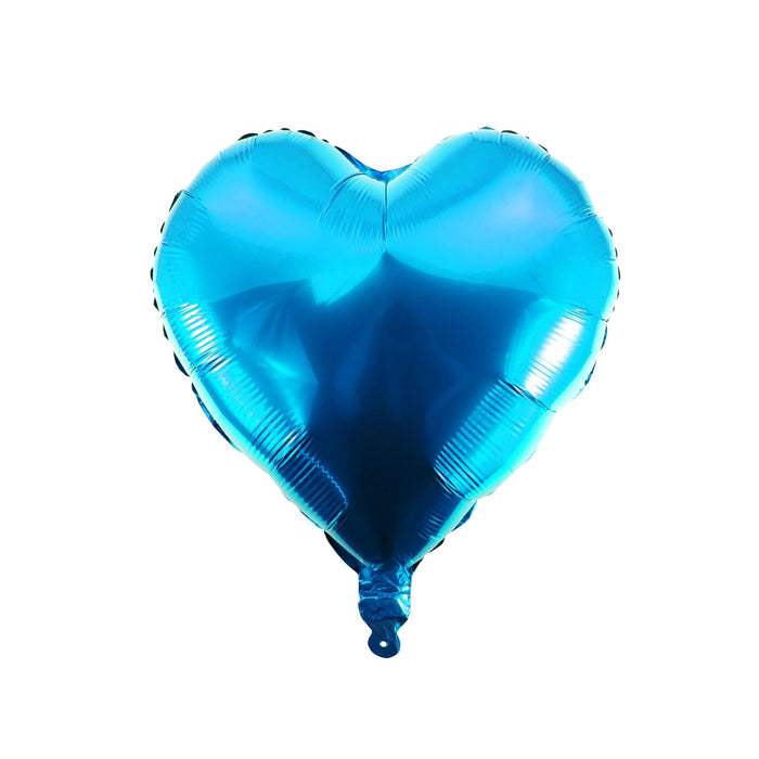 Folien Luftballon Herz Form Kinder Geburtstag Baby Shower Junge Silvester Party JGA Hochzeit - blau