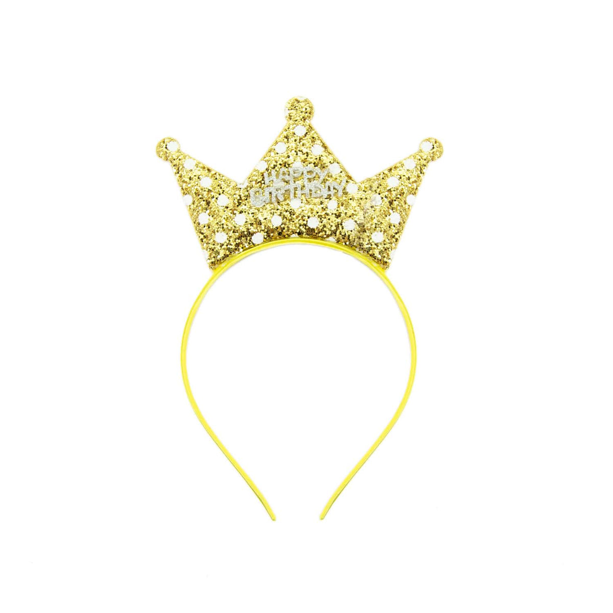 Haarreifen „Happy Birthday“ Mit Pailletten-Krone – Gold, Einheitsgröße, Für Geburtstagsparty