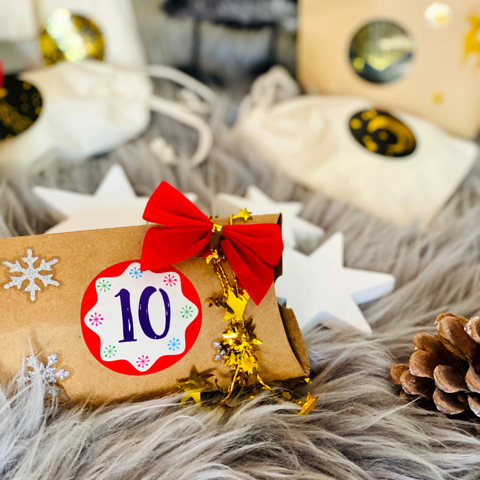 Geschenkschleifen Deko Schleifen für Geschenke Tüten Zuckertüte Weihnachten Geschenkdeko - rot