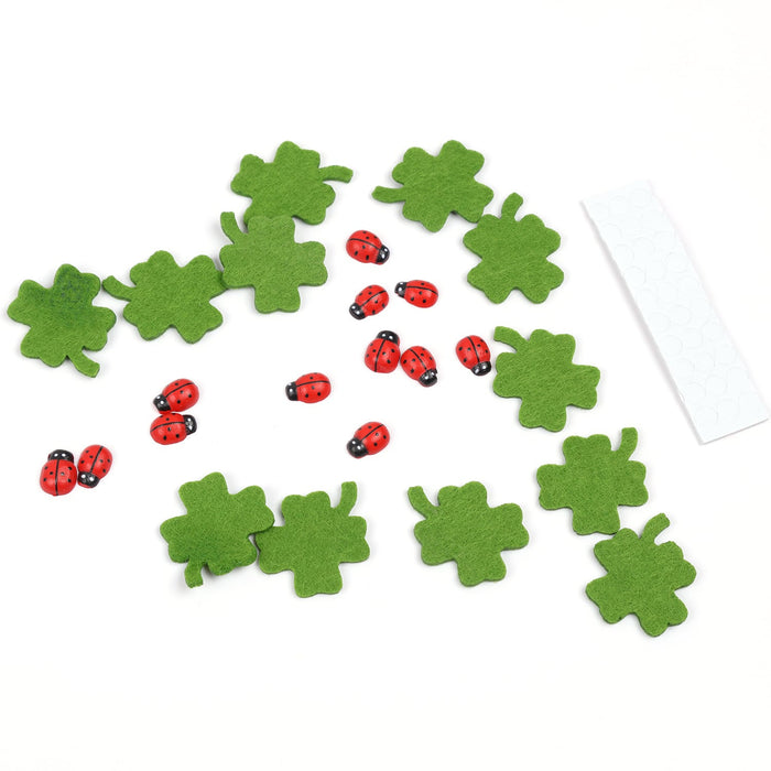 Marienkäfer + Kleeblatt Deko Set Konfetti Geburtstag Silvester Feier Party Glück Streu Geschenk Deko