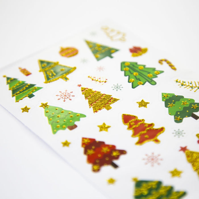 36 Weihnachts Sticker Xmas Glitzer Aufkleber für Weinachten Weihnachtsbaum uvm. Weihnachtsdeko