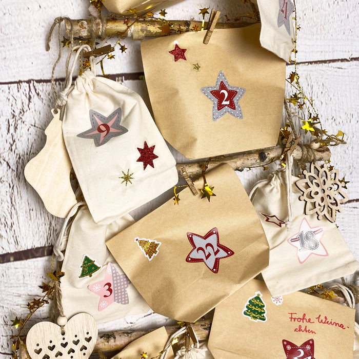 Holz Baum Weihnachtsbaum Tannenbaum Wanddeko Hängedeko für DIY Adventskalender Weihnachten Advent