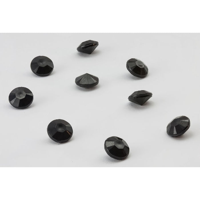 Deko Diamanten Dekosteine Tischdeko Dekoration 10mm - schwarz