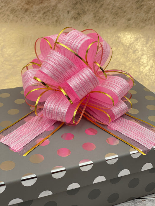 Geschenkschleife Deko Schleife für Geschenke Tüten Zuckertüte Weihnachten Geschenkdeko - rosa