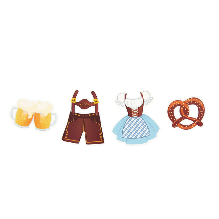 XXL Konfetti Set Oktoberfest Party Papier Streudeko Tisch Deko Dirndl Lederhose Brezel Bier