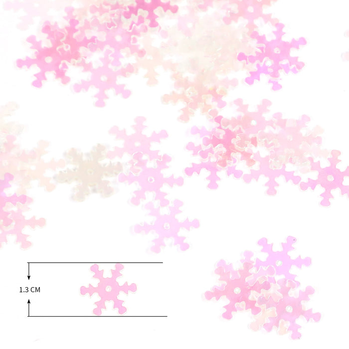 Schneeflocken Konfetti Schnee Streu Deko Tischdekoration für Weihnachten Advent - irisierend