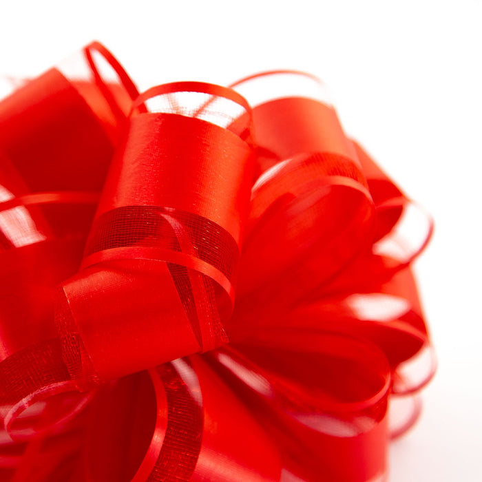 Geschenkschleife Deko Schleife für Geschenke Tüten Zuckertüte Weihnachten Geschenkdeko - rot