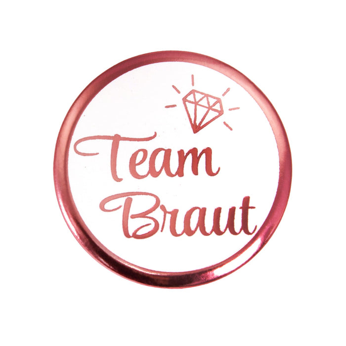 Button Set JGA Junggesellinnenabschied Rosé - 1x Braut / 9x Team Braut