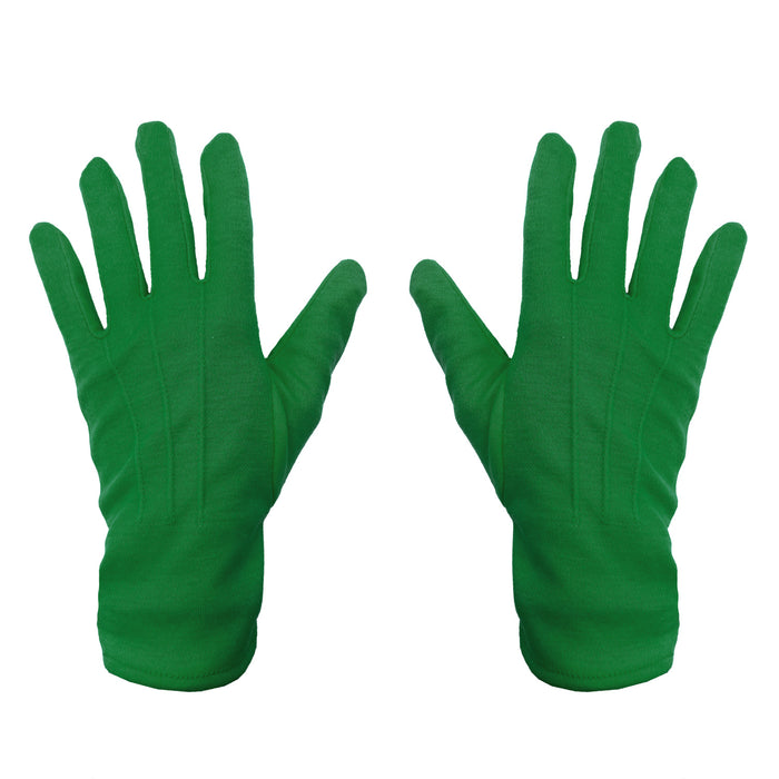 Handschuhe Herren und Damen Handschuh dunkelgrün für Fasching Karneval Motto Party Kostüm Accessoire für Halloween