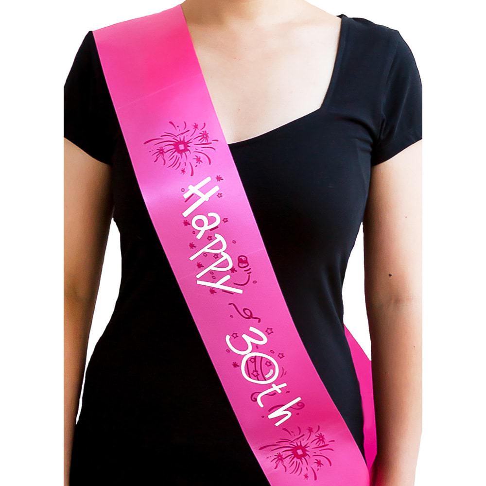 Dirty 30 Geburtstag Set – Strass Stirnband & Glitzernde Schärpe Für Frauen Zum 30. Geburtstag