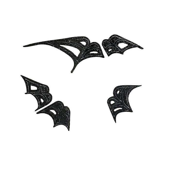 Spinnennetz Gesicht Sticker Set Tiergesicht Aufkleber für Fasching Karneval Halloween Kinder Motto Party