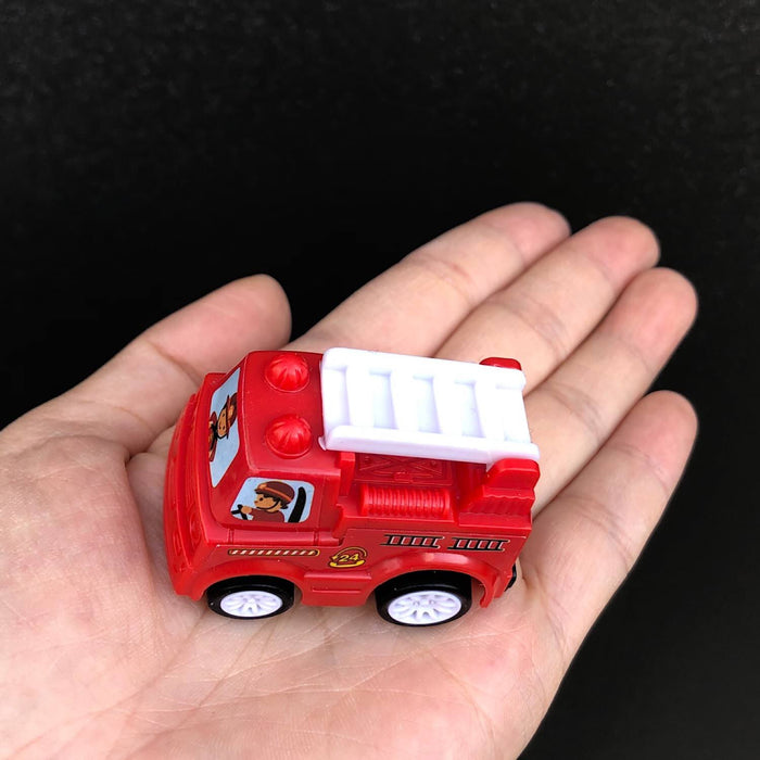 6 Spielzeugautos Mini Spielzeug Autos Feuerwehr Auto Set für Kinder Kleinkinder ab 3 Jahren