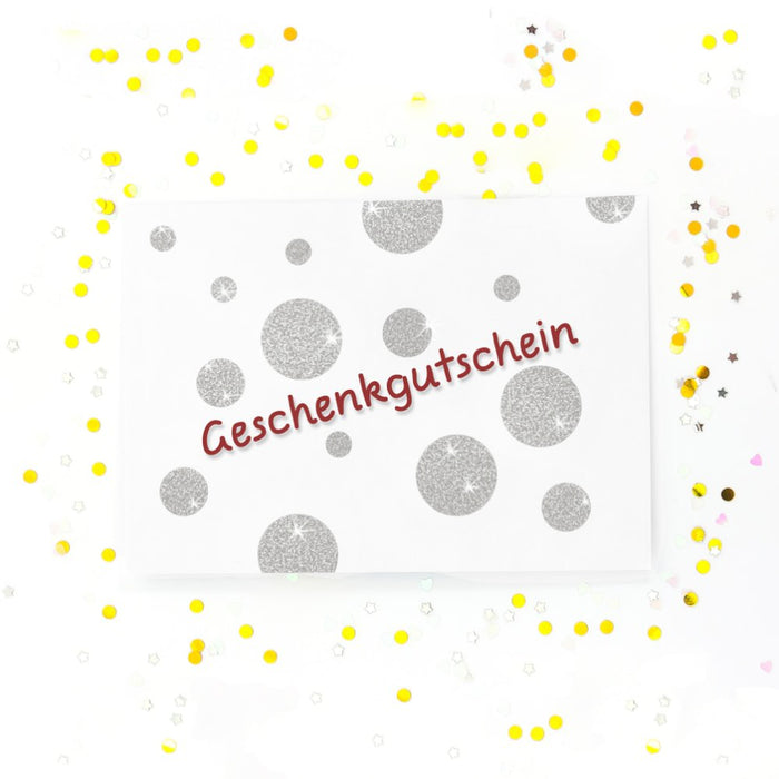 120 Punkte Sticker Aufkleber Set mit Glitzer Scrapbooking - silber