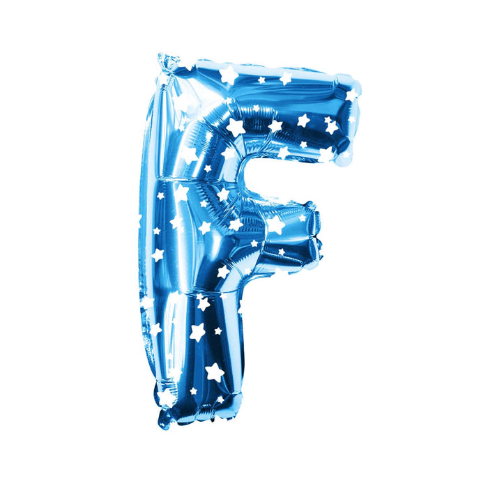 Folien Luftballon Buchstabe F Kinder Geburtstag Baby Shower Party Deko Ballon - blau