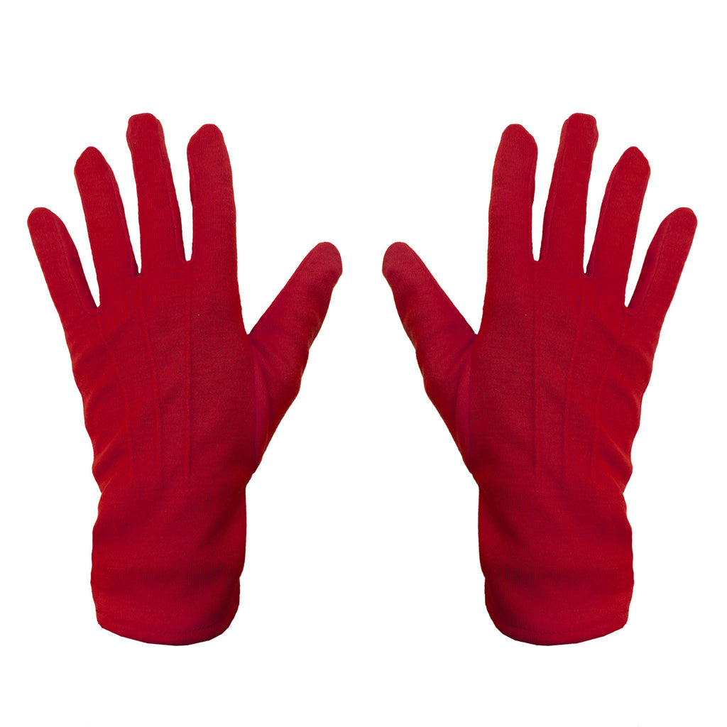 Handschuhe Herren und Damen Handschuh rot für Fasching Karneval Motto —  Oblique Unique
