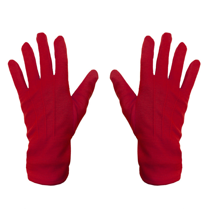 Handschuhe Herren und Damen Handschuh rot für Fasching Karneval Motto Party Kostüm Accessoire für Halloween