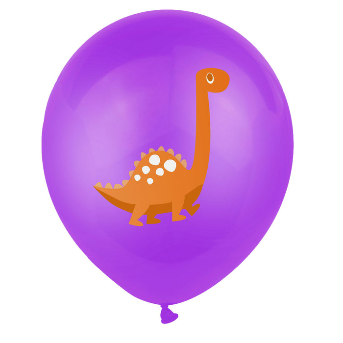 10 Dino Luftballons für Kinder Geburtstag Motto Party Schuleinführung Dinosaurier Ballons Farbmix